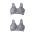 thumbnail image 2 of Sujetador Cómodo Casual Qarigey 5D Push Up Seamless Gris 6XL 2piezas, 2 of 6