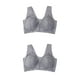 thumbnail image 3 of Sonducket Cierre frontal Belleza Espalda Cómoda Conformación Push Up Seamless Trace Belleza Espalda Sujetador deportivo, Sujetador de encaje Gris L 2piezas, 3 of 6