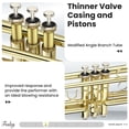 thumbnail image 4 of Trumpet Fesley Bb Standard con boquilla 7C, funda y kit de limpieza, 4 of 8