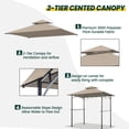 thumbnail image 4 of Toldo para barbacoa OLILAWN L-GG001PST-F 152 x 244 cm, color beige, 4 of 7