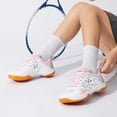 thumbnail image 4 of Lightweight Training Badminton Shoes Girls Tennis Shoes Women Court Shoes for Pickleball Sturdy Squash Shoes Sneaker, 4 of 6