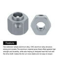 thumbnail image 4 of Aluminum Wheel Hex Hub 10mm Hex Extended Spacers Drive Adapter for RC Crawler Car, Grey, 4 of 5