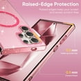 thumbnail image 5 of Dteck for Samsung Galaxy S24 Ultra Case, S24 Ultra Magnetic Case Compatible with MagSafe, Glitter Full Body Protective Cover Slim TPU Transparent Bling Phone Case for Samsung S24 Ultra 6.8 Inch,Pink, 5 of 7