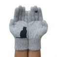 thumbnail image 3 of Luxalzxs Women Winter Gloves Warm Cat Printing Gloves Fall Woolen Knitting Outdoor Gloves, 3 of 3