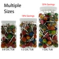thumbnail image 2 of Chupa Chups 3.5 Pound Chupa Chup Suckers - Custom Assorted Flavors Bulk Chupa-Chups Sucker Candy in 1 Gallon Gift Ready Reusable Square Jar, 2 of 5