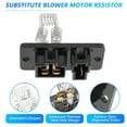 thumbnail image 5 of Unique Bargains HVAC Blower Motor Resistor - Replacement for Mazda B2200 2.2L L4 - Gas Base, LE-5, SE-5 1990-1993, No.JA1173/RU234/UB3961B15A, 5 of 7