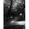 thumbnail image 2 of Pica, Jeff 12x14 Gold Ornate Wood Framed with Double Matting Museum Art Print Titled - Central Park Night Stroll, 2 of 4