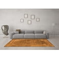 thumbnail image 3 of Ahgly Company Indoor Square Oriental Orange Industrial Area Rugs, 4' Square, 3 of 4