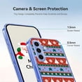 thumbnail image 5 of ELEHOLD Case for Samsung Galaxy A17 5G, Christmas Slim Shockproof Clear TPU Cover, Raised Edge Screen/Camera Protection,A, 5 of 7
