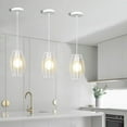 thumbnail image 2 of Lámpara de araña contemporánea con acabado cromado, iluminación colgante con certificación ETL para cocina y comedor, 2 of 5