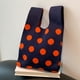 thumbnail image 1 of Bolsos De Mano Bolso de viaje de lunares de muñeca de punto informal simple y elegante para vacaciones de fin de semana, 1 of 8