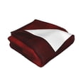 thumbnail image 5 of Red Abstract Modern Mosaic Throw Blanket, Super Soft Anti-Pilling Flannel Bed Blankets, 80"x60", 5 of 8