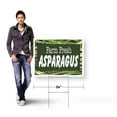 thumbnail image 4 of Farm Fresh Asparagus Yard Sign 10 Pack of 18 Inch x 24 Inch Single Sided Weatherproof Heavy-Duty Plastic with Stake | Local Vegetables, Healthy Choices, Freshly Picked | Made in USA, 4 of 7