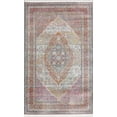 thumbnail image 1 of Beige Traditional Floral Distressed Oriental Turkish Area Rug, 1 of 5