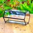 thumbnail image 4 of NCYP Small Stainless Steel Hexagon Shaped Enclosure Terrarium with Mesh, 4.7x7.8x4.1 inches Tabletop Jumping Spider, Small Insect Habitat, Horizontal Placed (Terrarium Only), 4 of 12