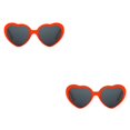 thumbnail image 3 of Guardoinrt Lunettes de Soleil en Forme de Cœur avec Effet Illuminant la Nuit Rouge 14x6x13cm 2Set, 3 of 6