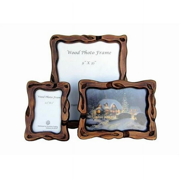 Sunshine Trading ST-23-5 Handmade Wood Photo Frame - 3.5 x 5 Inch