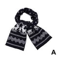 thumbnail image 5 of Polyester Knitted Red Scarf with Christmas Deer Design for Women in Autumn and Winter, Suitable for Various Occasions, 5 of 9