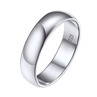 ChainsProMax Stainless Steel Men Rings Size 8 Steel Chain Link