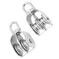 thumbnail image 3 of Rotation Pulley Block,2PCS Double Pulley Block Cable Pulley Block Dual Pulley Block Innovative Solution, 3 of 14
