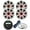 White LED, variant on Kicker Weather-Resistant Gauge Style Bluetooth Marine Digital Media Receiver Bundle Combo with (QTY 4) 6.5" 2-Way 195W Max Coaxial Marine LED Speakers w/ Charcoal Grilles, 16-Gauge Wire, 22" Antenna