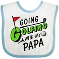 thumbnail image 3 of Inktastic Going Golfing with My Papa Kids Golf Boys or Girls Baby Bib, 3 of 4