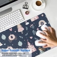 thumbnail image 4 of Long Mouse Pads for Desk,Navy Princess Castle Pattern Desk Mats on Top Of Desks, Desk Mouse Pad Extra Large with 3mm Non-Slip Base and Stitched Edge for Gaming,Office,Work,Home 31.5"x11.8", 4 of 6