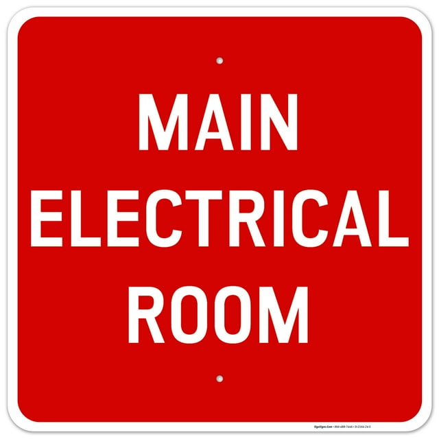 Main Electrical Room Sign,