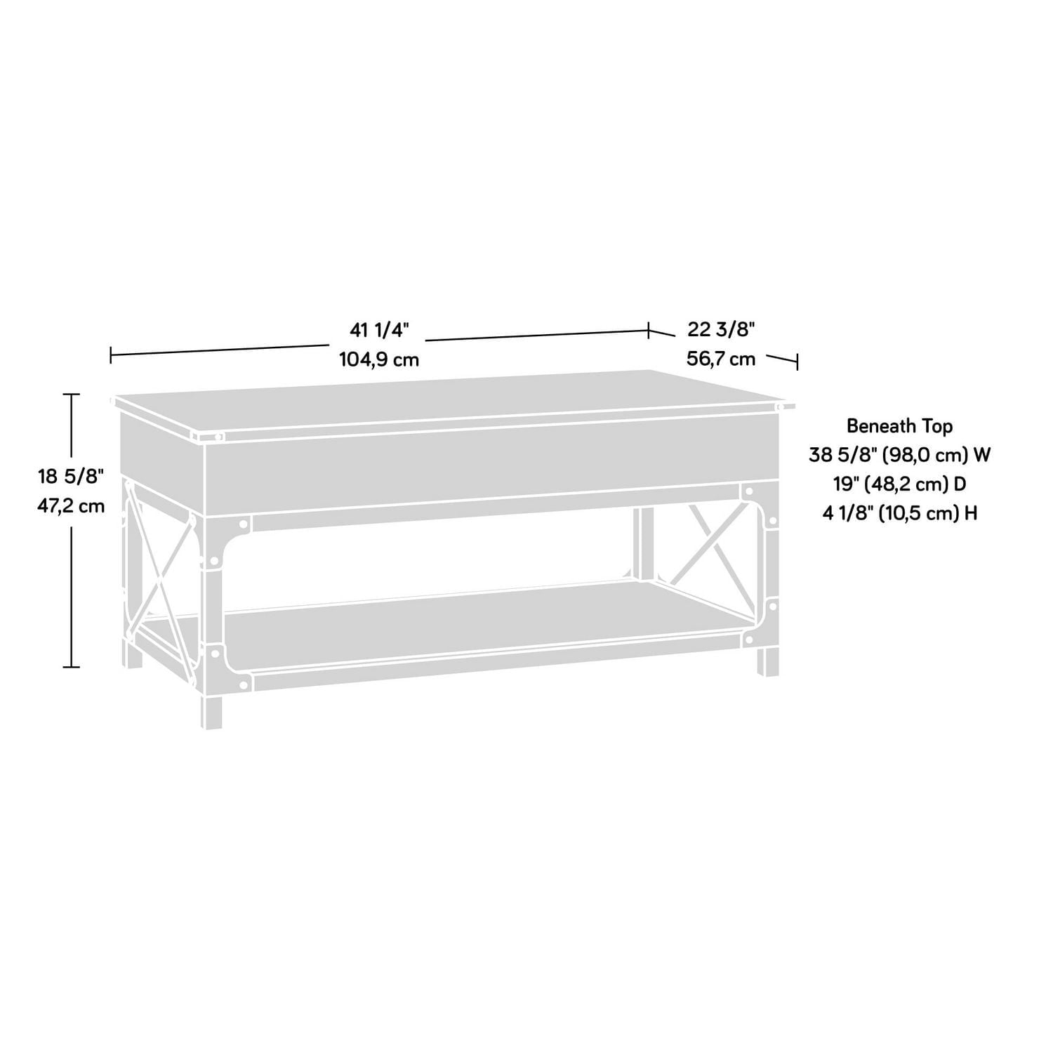 Sauder® Collection Steel River Table de salon