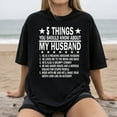 thumbnail image 2 of 5 Things You Should Know About My Husband T-Shirt – Funny Cowboy Wife Tee, Vintage Western Gift for Her, 2 of 5