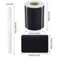 thumbnail image 3 of Waterproof Labels, Chalkboard Labels, Labels for Food Containers, 3X2 in Black, Removable Adhesive, Sticker Labels to Write on, Kitchen Organization and Storage, 120 Pc, 1 Dry, 3 of 8