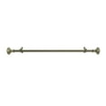 thumbnail image 2 of Achim Othello Buono II Decorative Curtain Rod and Finial, 66" - 120", Silver, 2 of 4