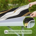 thumbnail image 6 of Black Marble Gold Wave Pattern Square Fitted Tablecloth with Elastic Edge,Square Table Cover,Washable Elastic Table Cover for Home Kitchen Party Decor 34"x34", 6 of 6