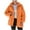 Orange, variant on CHUMUD Womens Fuzzy Fleece Jacket Zip Up Sherpa Coats Lapel Long Sleeve Thickened Cardigan Winter Warm Outwear with Pockets