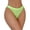 Green, variant on Women's Silky Shiny Low Waist Briefs Transparent Underwear