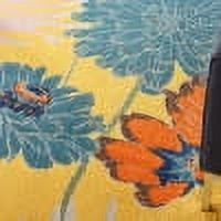 Nourison Allur Floral Yellow Multicolor 7'10" x 9'10" Area Rug, (8x10)