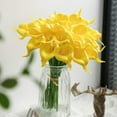 thumbnail image 6 of Morttic 24PCS Artificial Flowers Fake Calla Lily Flowers Real Touch Calla Lily Faux Flowers Arrangement Bouquet for Home Garden Party Wedding Bouquet Centerpieces Decoration (Yellow), 6 of 13
