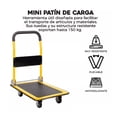 thumbnail image 2 of Carrito Plegable De Carga Plataforma Diablito Patín De Acero amarillo, 2 of 5