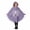 A110 Purple, variant on Yuncity Kids Hooded Bat Cape Boys Girls Halloween Skeleton Print Sleeveless Stage Performances Party Fits Playful Home Tops Size 6-7 Years