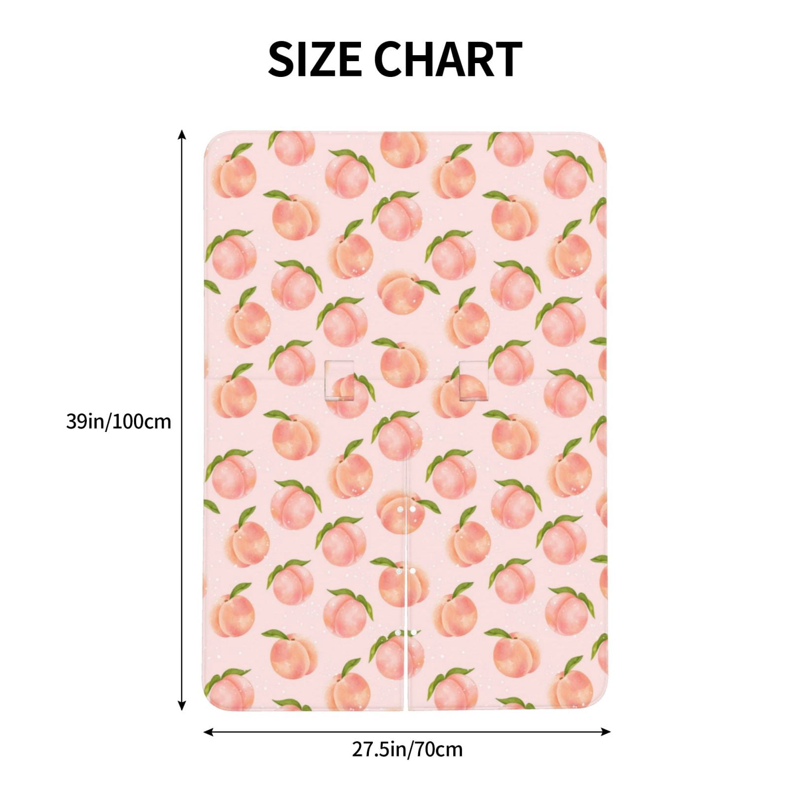 Naloa Peach With Leaves Baby Car Seat Cover, Breathable Baby Carrier Cover, Multiuse Baby Carrier Cover & Nursing Breastfeeding Cover