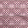 thumbnail image 1 of oneOone Cotton Poplin Pink Fabric Mughal Scroll Print Craft Projects Decor Fabric Printed By The Yard 42 Inch Wide, 1 of 4