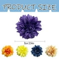 thumbnail image 3 of Simulation Dahlia Flower Head Purple A, Champagne Artificial Flowers Silk Flowers Faux Heads for Table Centerpiece Floral Arrangements Wedding Home Decoration, 1X Artificial Flower, 3 of 5