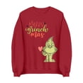 thumbnail image 3 of Grinch Chandail en Molleton pour Femmes Grande Taille Mode Décontractée Imprimé de Noël Manches Longues Col Rond Chandail Ample Chandails en Molleton Grinch Imprimé, L, 3 of 4