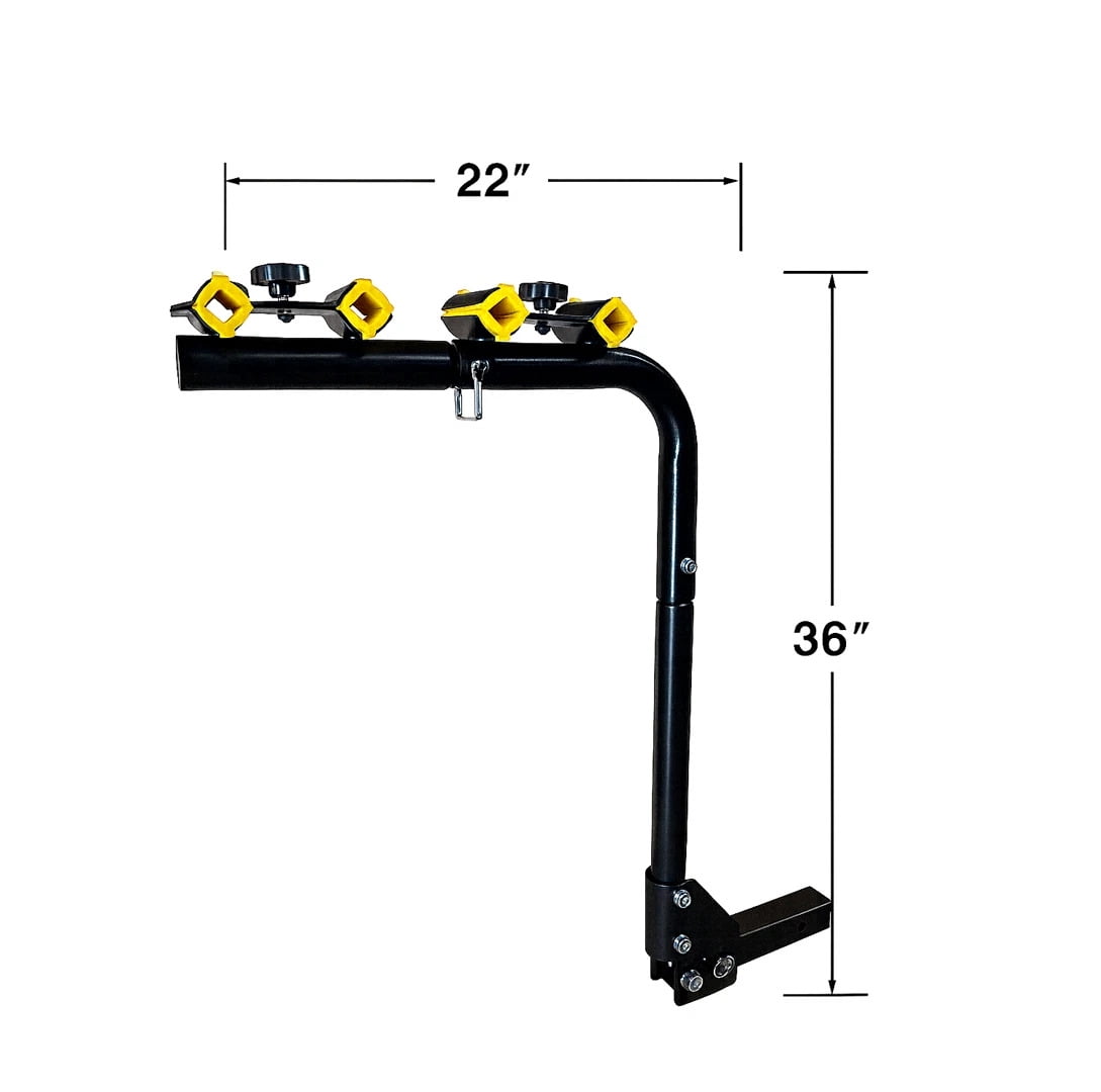 Hitch Bike Rack for 4 Bikes – Fold-Down Trunk Access, Secure Locking System – 2"