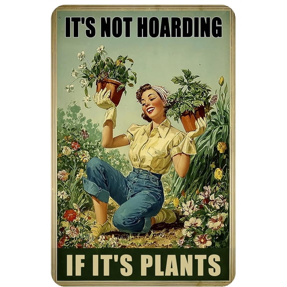 Plant Lovers Gifts Home Garden Decor Cool Gardening Accessories For Women Indoor Outdoor Metal Signs 8x12 Inch