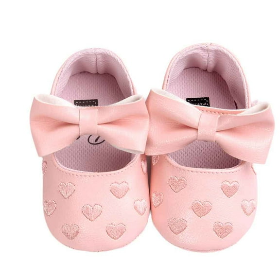 GERsome Soft Adorable Baby Shoes Baby Girl Bowknot Leater Shoes Anti-slip Soft Sole Toddler