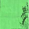 thumbnail image 1 of Ahgly Company Indoor Square Abstract Emerald Green Modern Area Rugs, 5' Square, 1 of 4