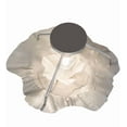 thumbnail image 4 of Meyda Tiffany 151200 Evolvulus 17" Wide Semi-Flush Ceiling Fixture - Chrome, 4 of 7