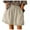 White, variant on IROINNID Plus Size Cotton Shorts for Women Summer High Waist Linen Short Wide Leg Shorts With Pockets,White