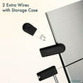 thumbnail image 3 of Sirene Trancheuse à Fromage en Acier Inoxydable avec Planche et Grilles, 5 Fils Remplaçables avec Étui, 3 of 8
